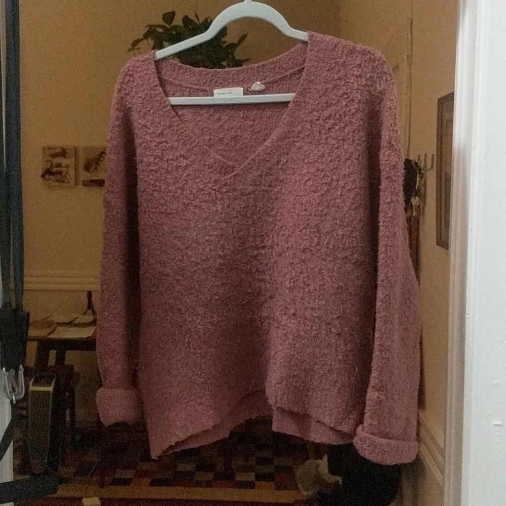 Anthropologie Rose Pink Sweater